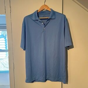 Nike Dri-Fit Light Blue Golf Polo Shirt Sz XL